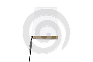 Blank book connected to USB