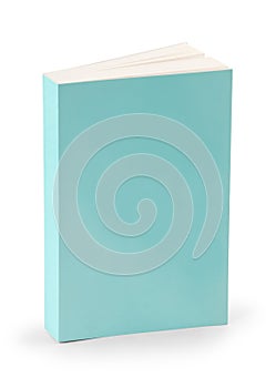 Blank book cover with clipping path