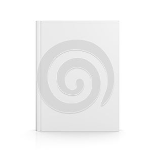 Blank book cover isolated on white