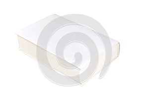 Blank book isolated on white background