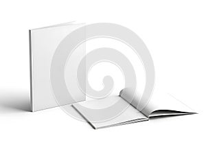 Blank book and notebook