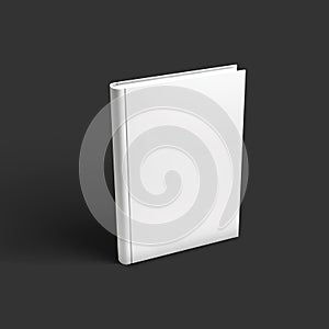 Blank book, textbook, booklet or notebook mockup.