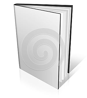 Blank Book on white