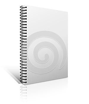Blank Book on white
