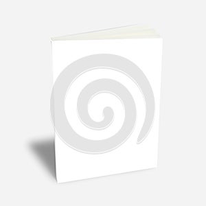 Blank book with white cover