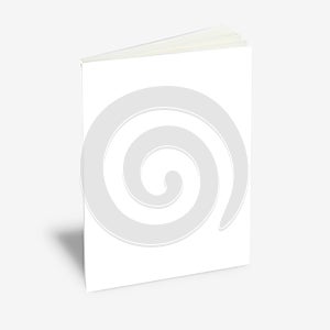 Blank book with white cover