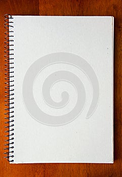 Blank Bound Spiral Coil Notebook photo
