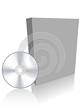 Blank box with cd