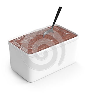 blank aÃ§aÃ­ box with aÃ§aÃ­ inside, for mockup creation photo