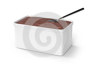 blank aÃ§aÃ­ box with aÃ§aÃ­ inside, for mockup creation photo