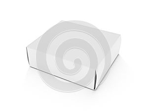 Blank box on white background