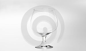 Blank brandy glass on a white background3d rendering