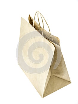 A blank brown bag