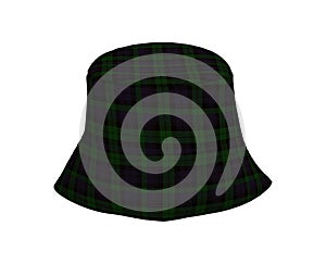 Blank bucket hat. 3d rendering, 3d illustration