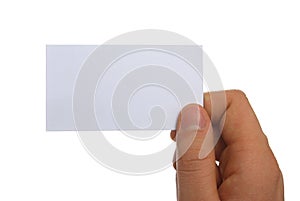 Blank business card with clipping paths