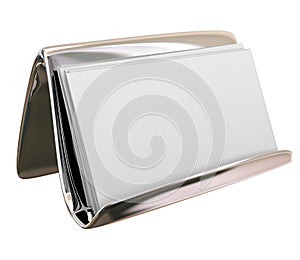 Blank Business Card Holder Copy Space for Your Text Words Messag