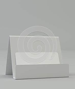 Blank business card on the holder