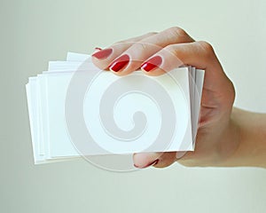 Blank Business Cards