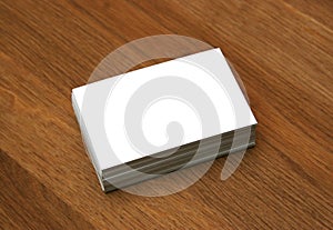 Blank business cards