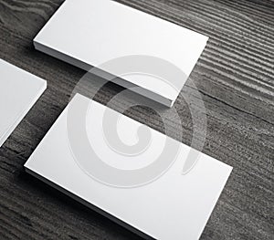 Blank business cards