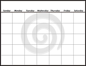 Blank Calendar