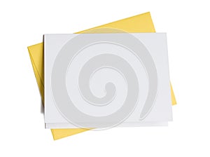 Blank Card with Gold Envelope photo