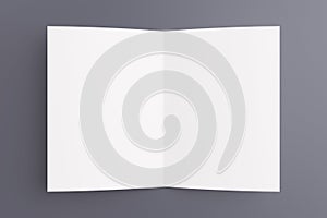 Blank card isolated on grey