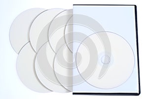 Blank case DVD / CD and disk