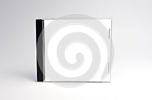 Blank cd case isolated photo