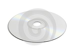 Blank cd disc isolated on white background