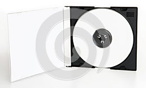 Blank CD or DVD and a blank CD or DVD case