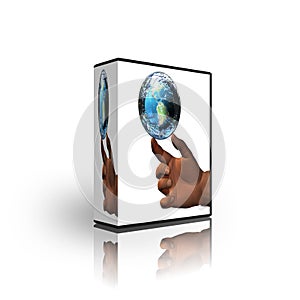 Blank CD DVD box template