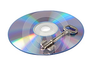 Blank CD with key