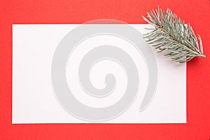 Blank Christmas card