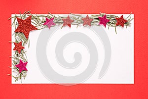 Blank Christmas card