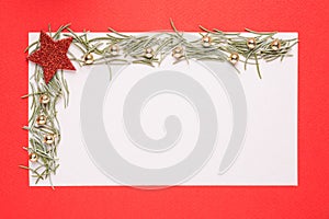 Blank Christmas card