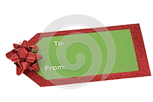 Blank Christmas Gift Tag