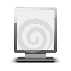 Blank city lightbox template. Blank billboard and outdoor advert