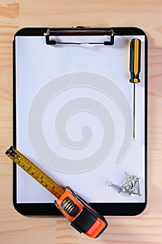 Blank Clipboard for the worker