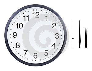 Blank clock face