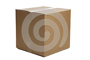 Blank Closed Cardboard Box