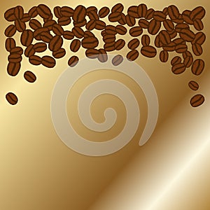 Blank coffee beans frame