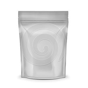 Blank coffee sachet.