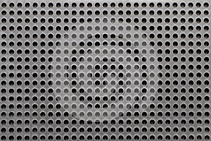 Blank plastic pegboard texture background with copy space