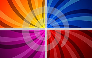 Blank colorful pop art comic book page background template. vector illustration eps 10