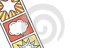 Blank comic book speech bubble, ready for your message. vector design Generative AI