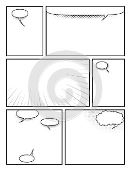 Blank Comic Book vector design