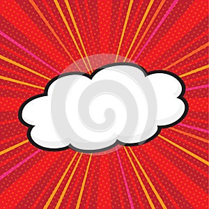 Blank comic speech bubble