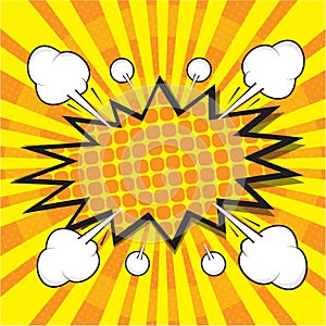 Blank comic speech bubble