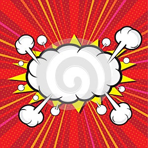 Blank comic speech bubble